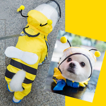 Full Coverage Hooded Rain Suit for Dogs