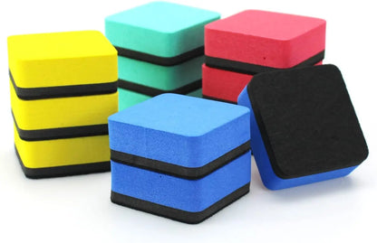 Mini Magnetic Dry Erase Board Erasers for Home, Office & Classroom