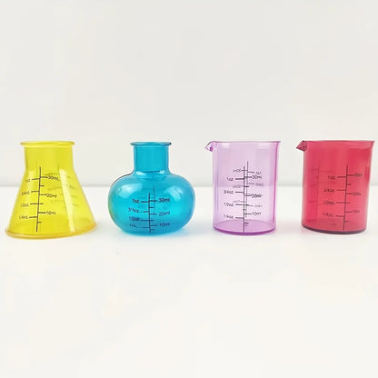 4 Colored Measuring Cups For Science Experiments