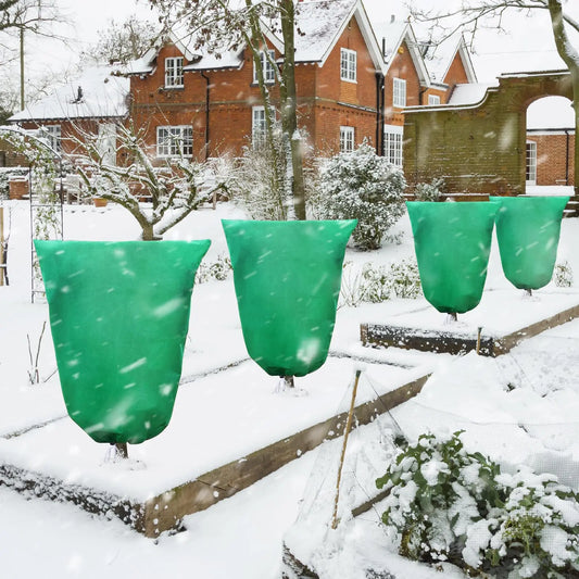 Winter Plant Frost Protection Cover with Drawstring