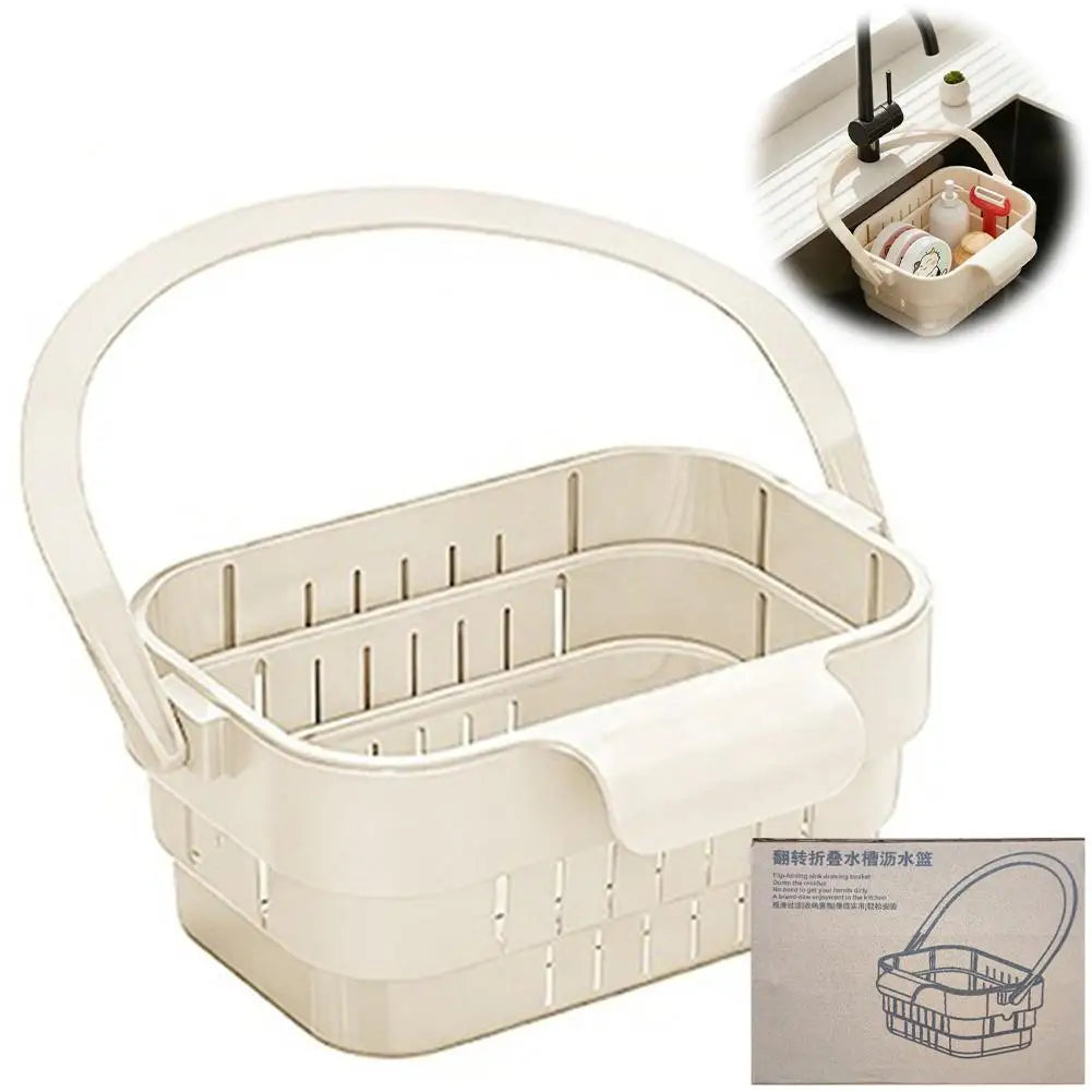 Foldable Sink Drain Basket Organizer