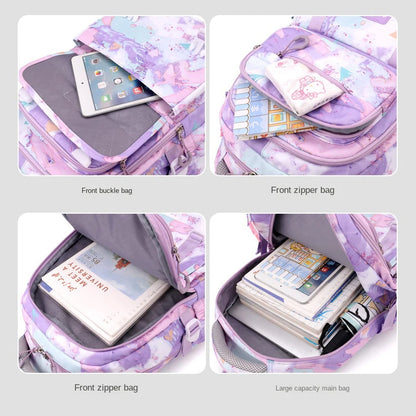 Girls Rolling School Backpack with Wheels