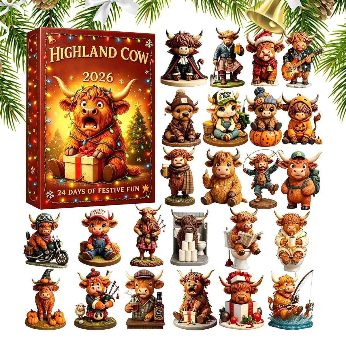 24-Day Christmas Cow Advent Calendar