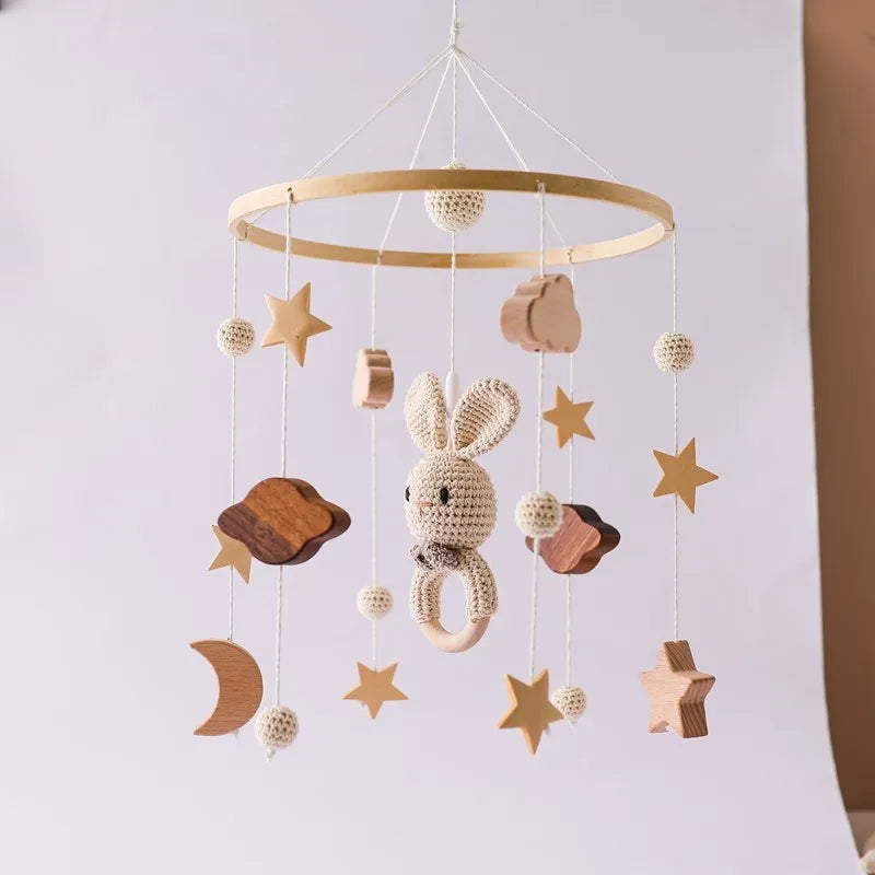 Wooden Baby Crib Mobile