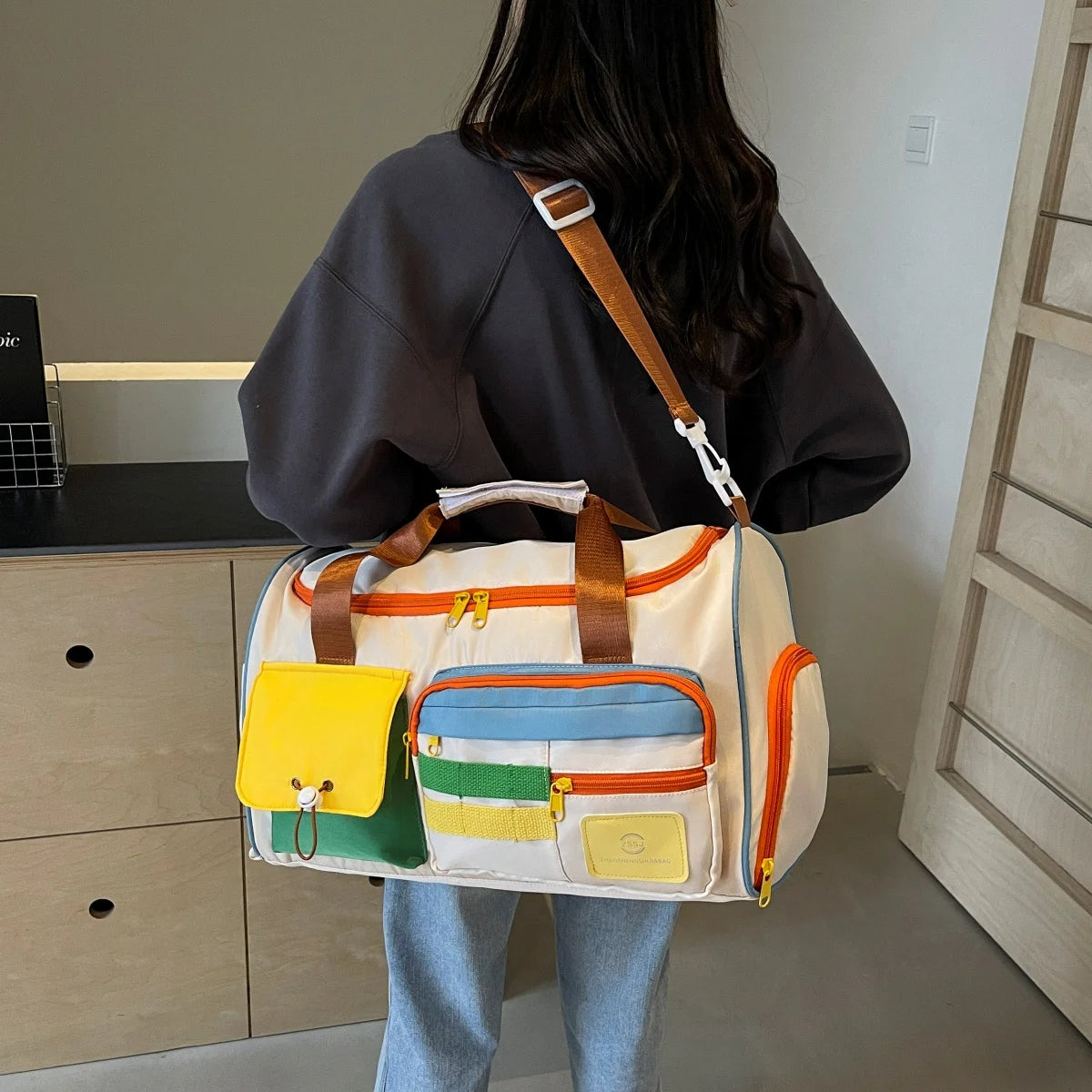 Unisex Nylon Travel Duffle Bag