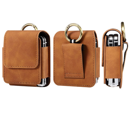 Leather Belt Clip Holster Case for Foldable Phones