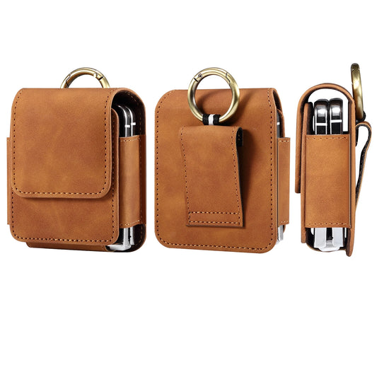 Leather Belt Clip Holster Case for Foldable Phones