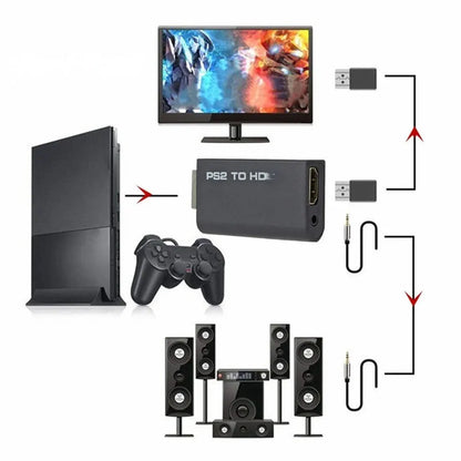 PS2 to HDMI Converter Adapter with Audio Output