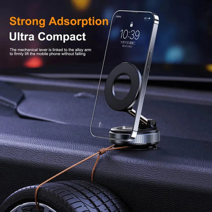 Foldable Magnetic Vacuum Suction Car Phone Holder