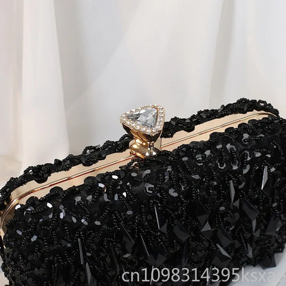 Handmade Beaded Evening Clutch Bag