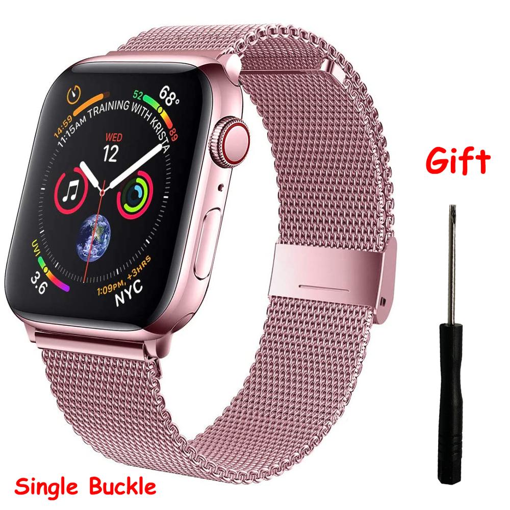 Stainless Steel Women Men Bracelet Band Strap for iWatch