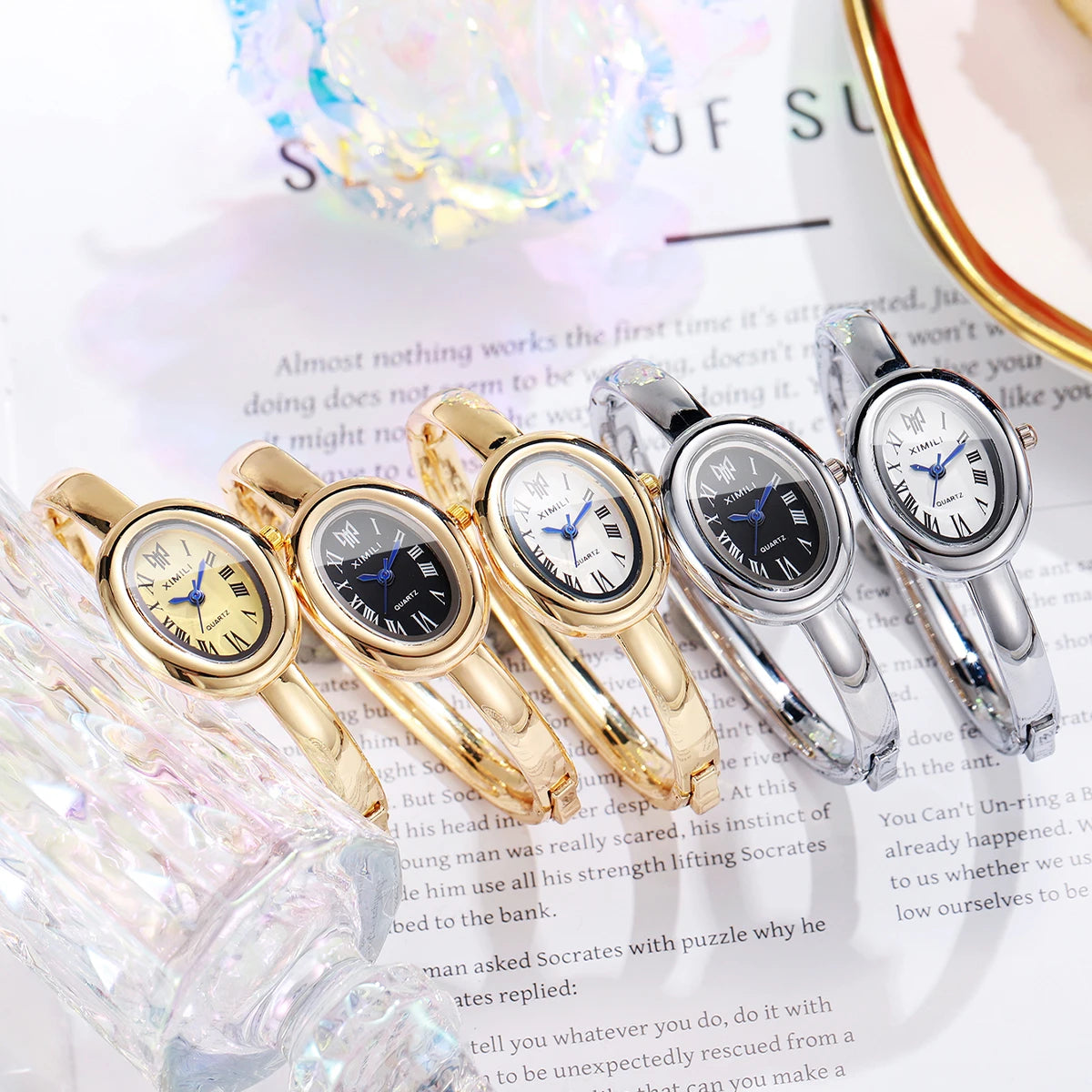 Oval Roman Numeral Quartz Watch