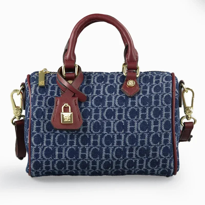 Vintage Monogram Crossbody Handbag for Women