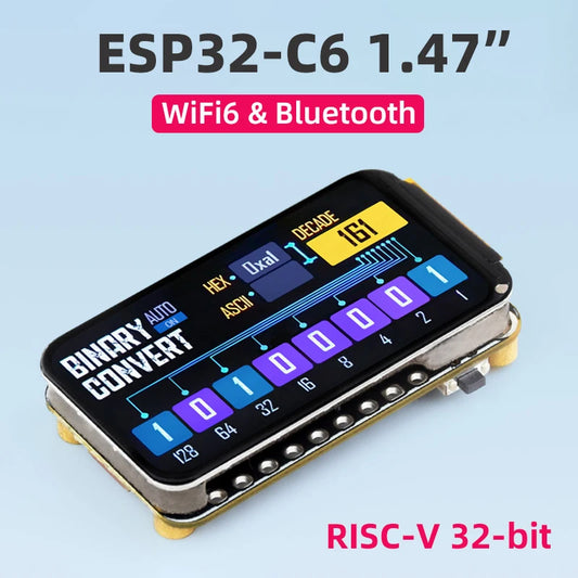 ESP32-C6 1.47-Inch LCD WiFi 6 & Bluetooth Development Board