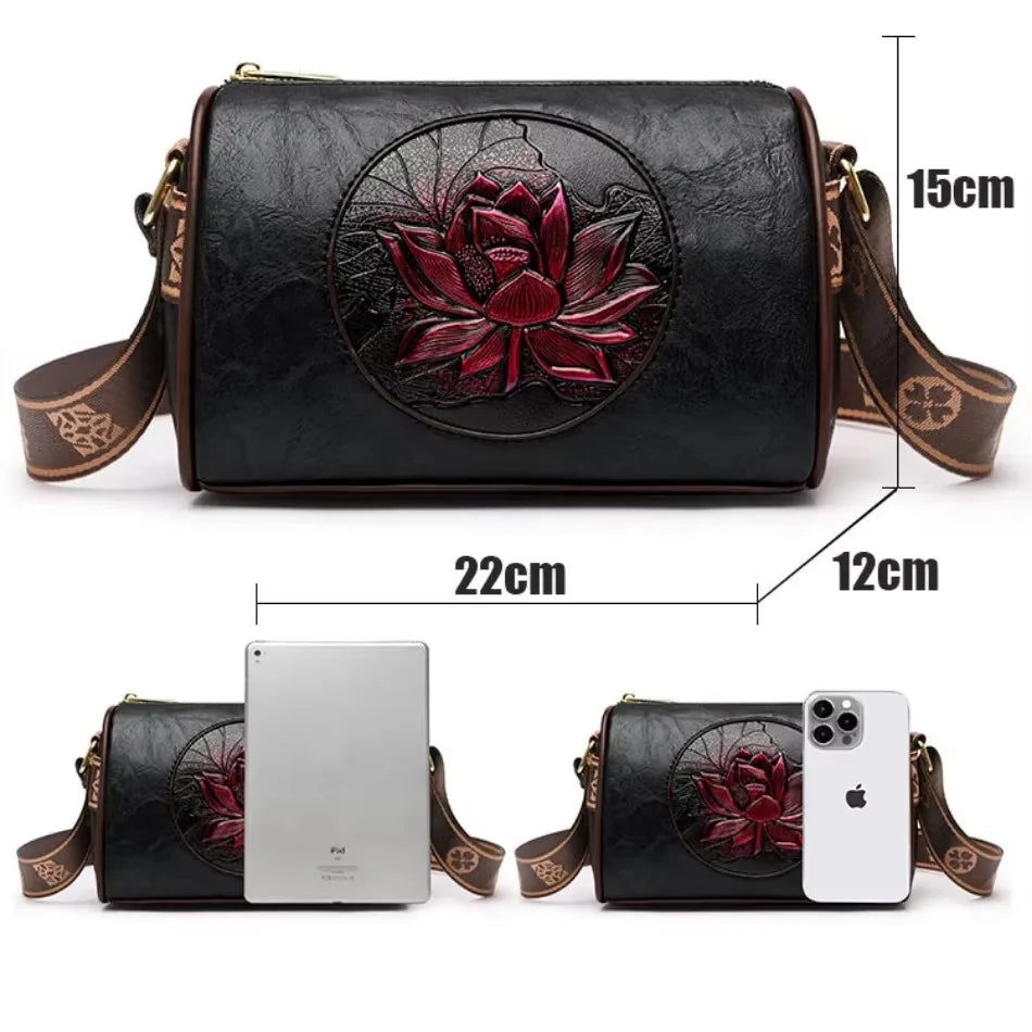 Large Capacity Women’s Leather Tote Handbag