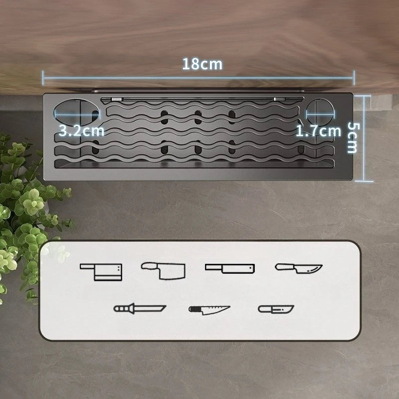 Wall-Mounted Kitchen Storage Rack