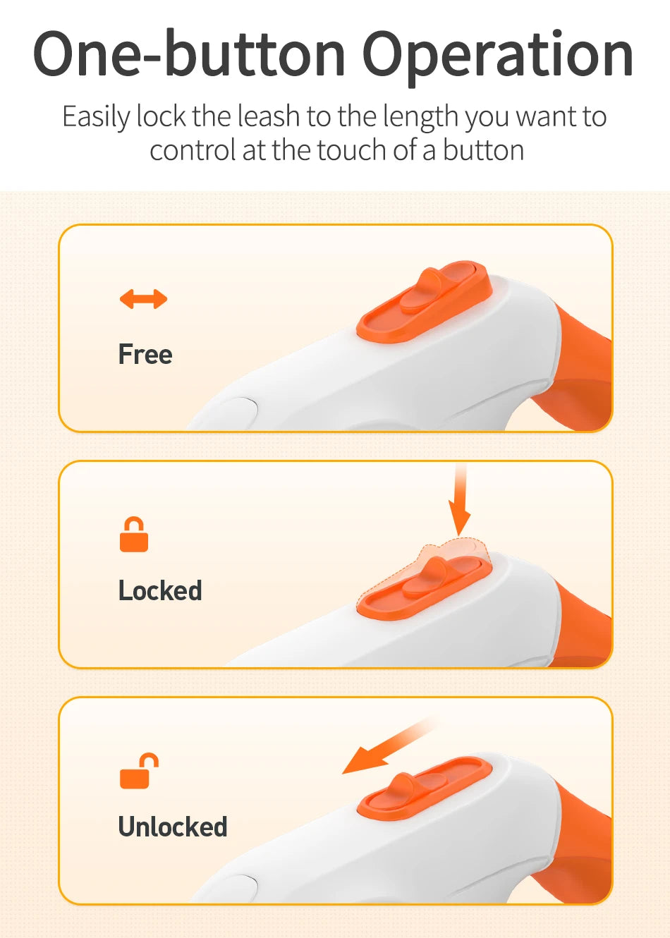 LED Retractable Dog Leash