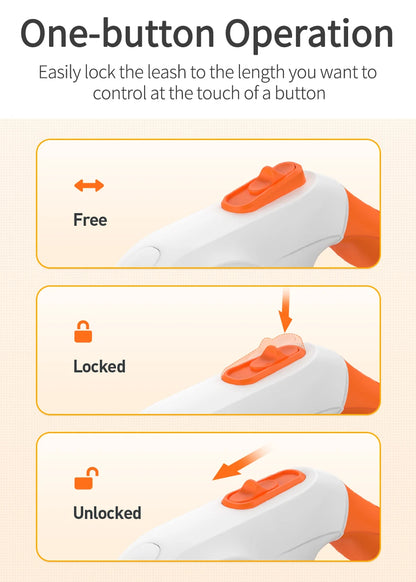 LED Retractable Dog Leash