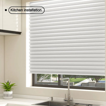 No-Drill Pleated Blackout Window Blind