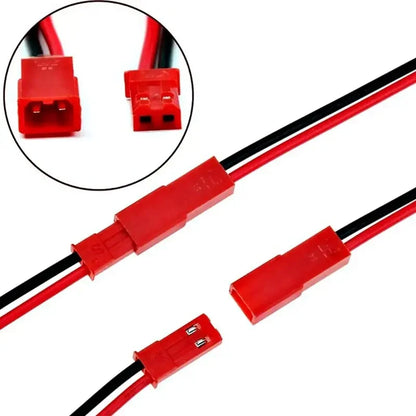 JST 2-Pin Male & Female Connector Plug Cable Set