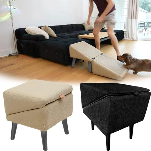 Foldable Non-Slip Pet Ramp & Step Stool