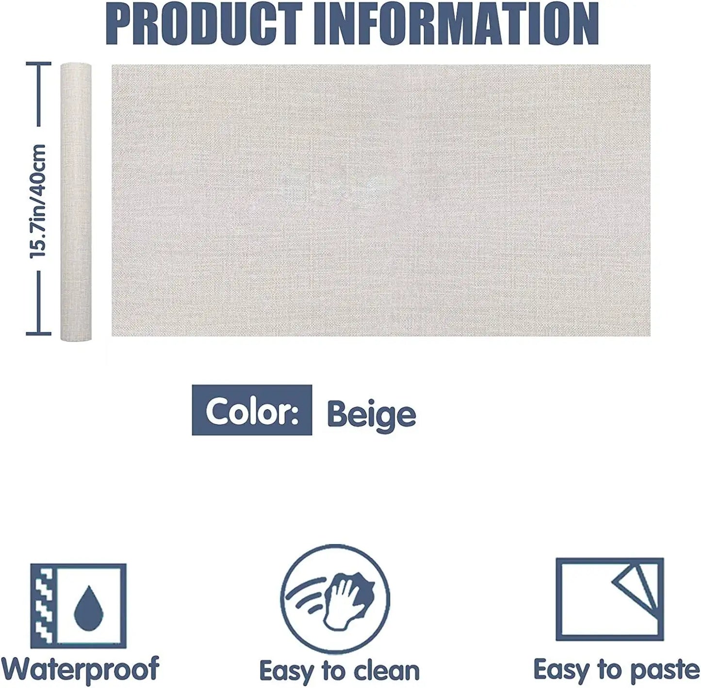Grasscloth Linen Peel & Stick Wallpaper