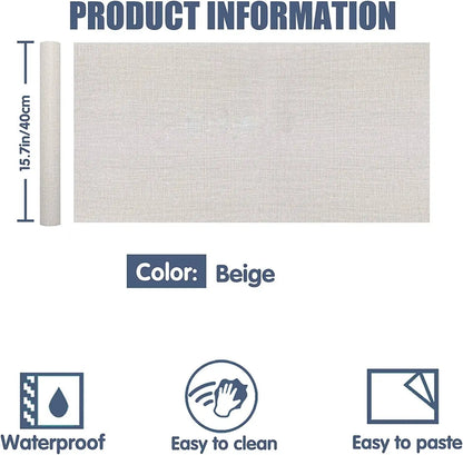 Grasscloth Linen Peel & Stick Wallpaper