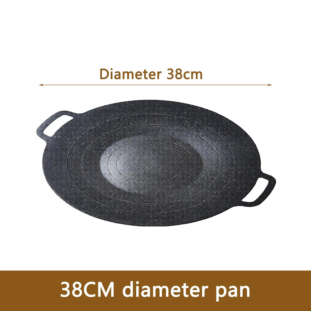 Non-Stick BBQ Grill Pan – Korean Style Barbecue Cooking Plate