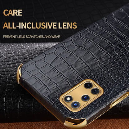 Crocodile Texture Ring Stand Phone Case