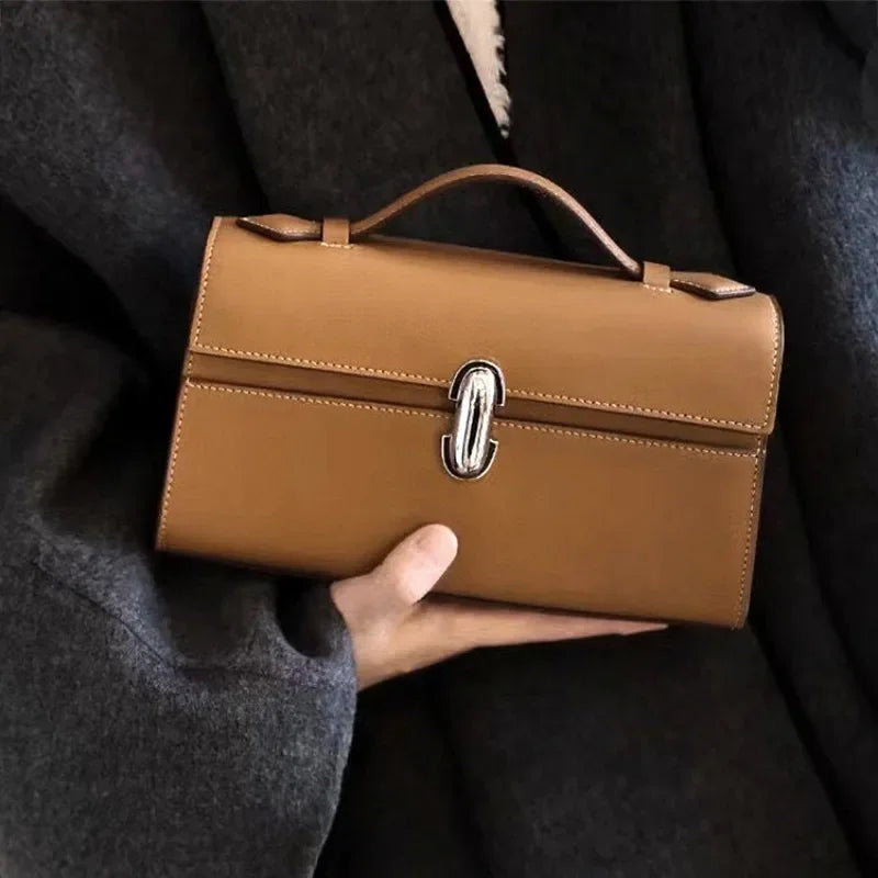 Vintage Genuine Leather Satchel Bag