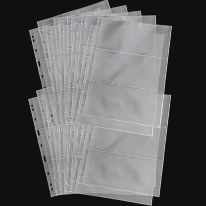 3-Slot Banknote Collection Album Pages