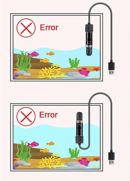 USB Mini Aquarium Heater 10W 26°C Constant Temperature