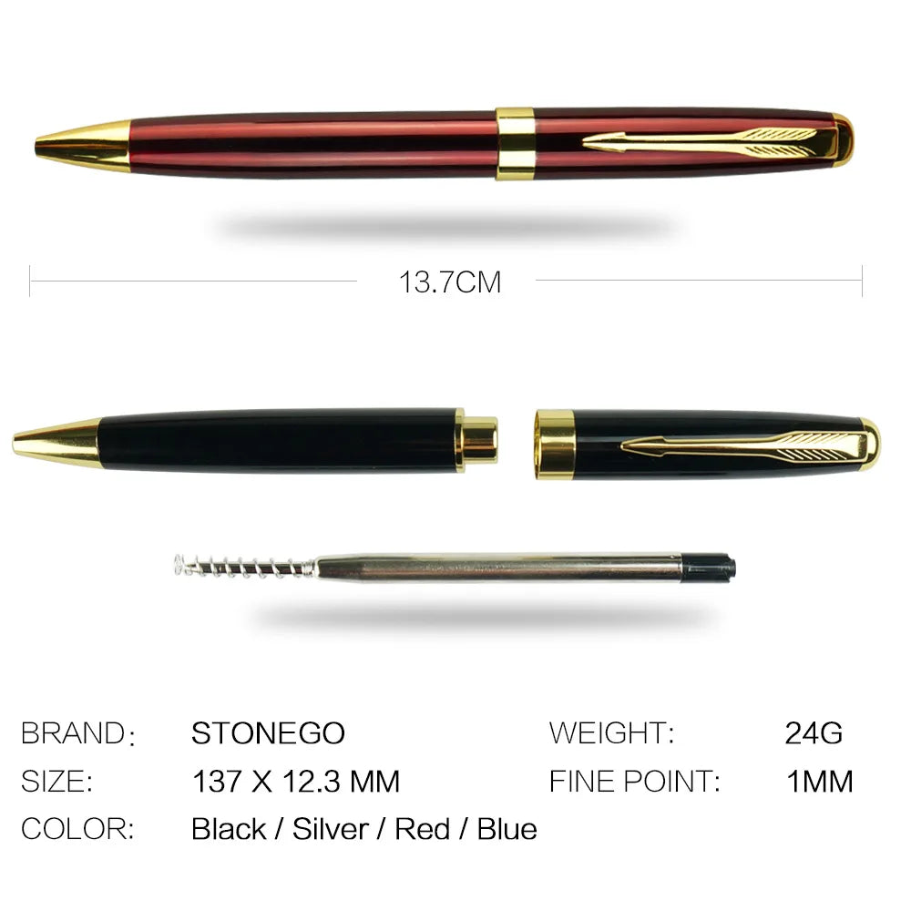 Elegant Chrome Signature Pen – 1.0mm Writing Point