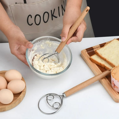Manual Dough Blender & Flour Mixing Whisk for Baking