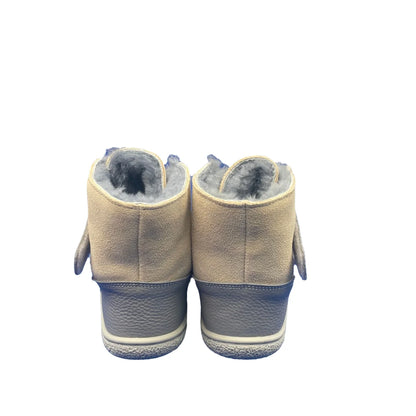 Genuine Leather Winter Barefoot Two Straps Boots