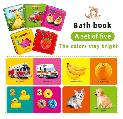 Baby Bath Book Waterproof English Toy