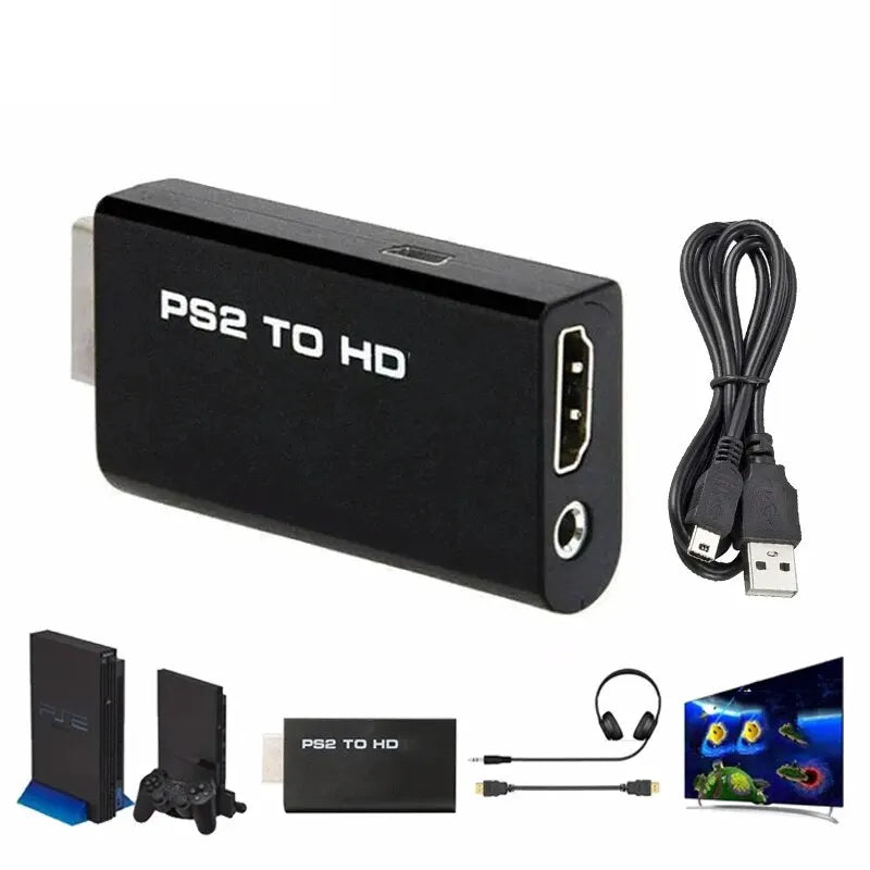 PS2 to HDMI Converter Adapter with Audio Output