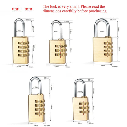 Solid Brass Combination Padlock