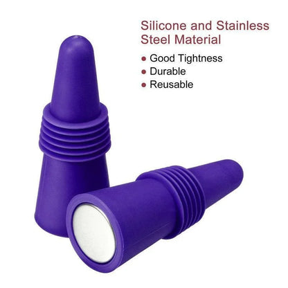 Silicone Wine Bottle Stopper Set