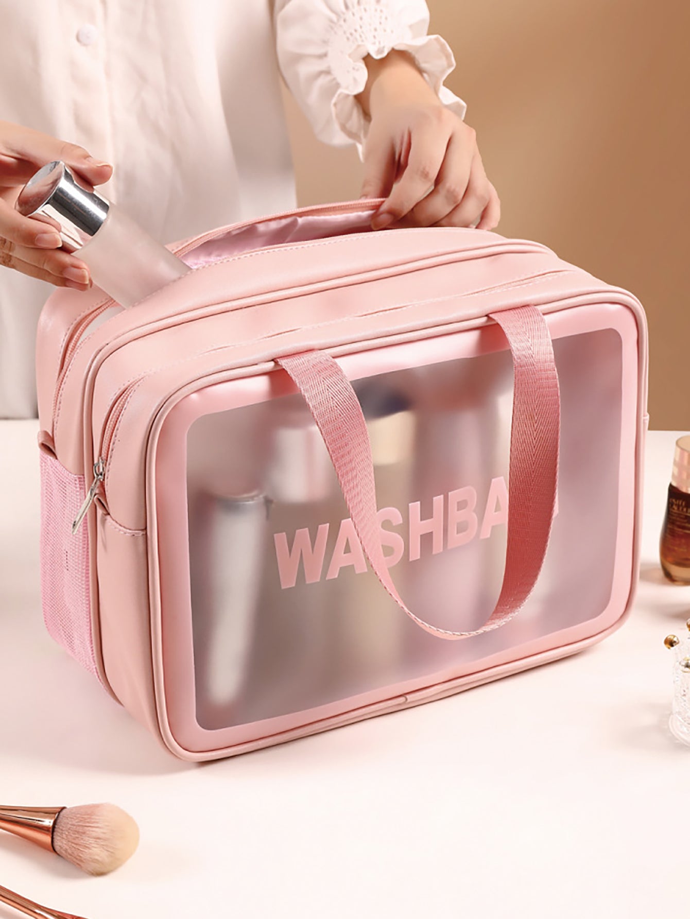 Extra Large Waterproof Travel Makeup Organizer Bag