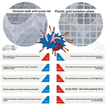 Aquarium Anti-Jump Mesh Lid