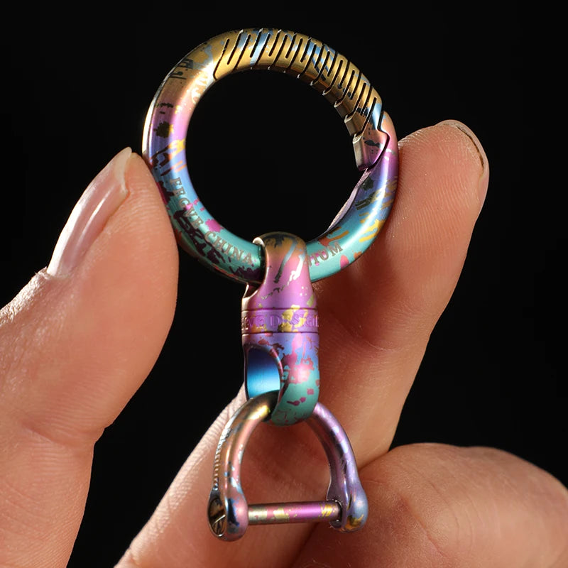 Titanium 360° Rotatable Keychain