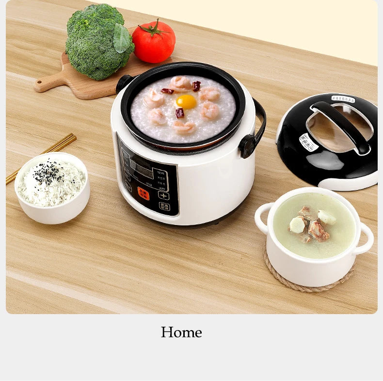 Portable Electric Rice Cooker 2L for Cars, Trucks & Travel