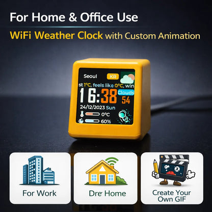 Smart WiFi Market Monitor Clock