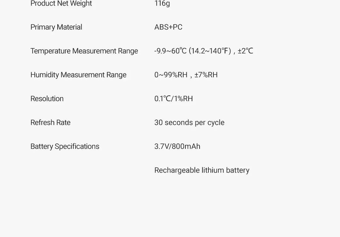 Smart Temperature & Humidity Desk Clock