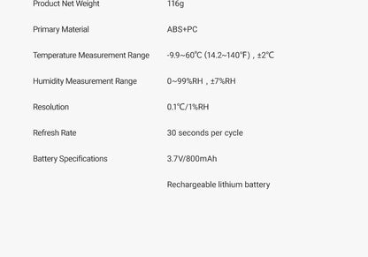 Smart Temperature & Humidity Desk Clock