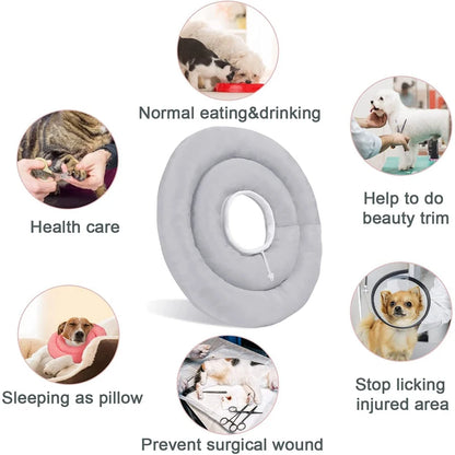 Adjustable Recovery Donut Collar for Dogs
