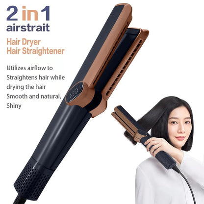 2 in 1 Hair Straightener & Dryer with Airflow Technology