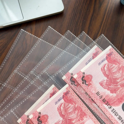 3-Slot Banknote Collection Album Pages
