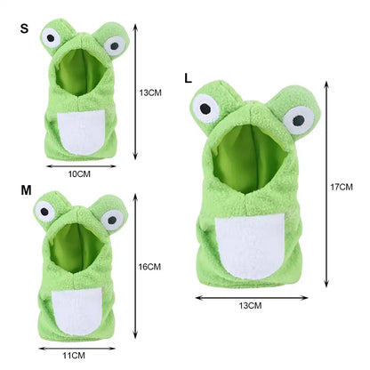 Frog Plush Bird Costume – Warm Hooded Parrot Outfit